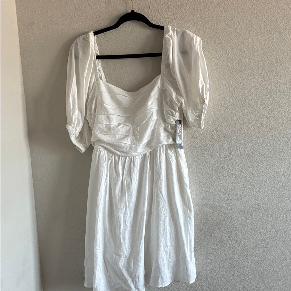 New York & Company White Mini Dress